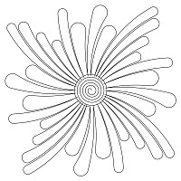 wonky flower block 001